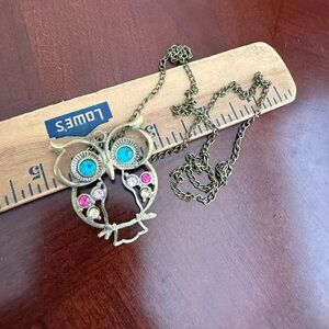 Vintage Owl Necklace